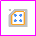 TVS3300YZFR - Texas Instruments PCB footprint - BGA - BGA - YZF0004 DSBGA - 0.625 mm max height