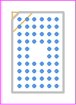 CDCVF857ZQLR - Texas Instruments PCB footprint - BGA - BGA - ZQL (R-PBGA-N56)