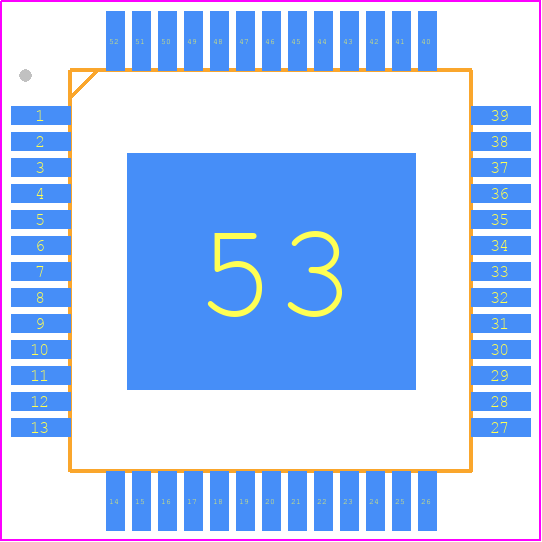 ADS5411IPGP - Texas Instruments PCB footprint - Quad Flat Packages - Quad Flat Packages - PGP (S-PQFP-G52)