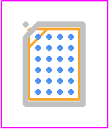 LM3631YFFR - Texas Instruments PCB footprint - BGA - BGA - YFF(R-XBGA-N24)