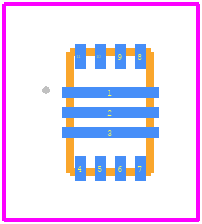 TPS621361RGXR - Texas Instruments PCB footprint - Other - Other - VQFN 3.00 mm x 2.00 mm