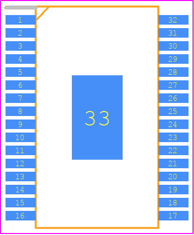 TPS65279VDAPR - Texas Instruments PCB footprint - Small Outline Packages - Small Outline Packages - DAP (R-PDSO-G32)-2021