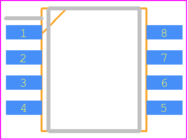 LM2904PSR - Texas Instruments PCB footprint - Small Outline Packages - Small Outline Packages - PS