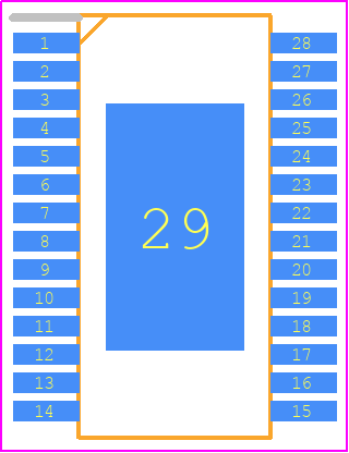 LM3431QMH/NOPB - Texas Instruments PCB footprint - Small Outline Packages - Small Outline Packages - PWP0028A  2021