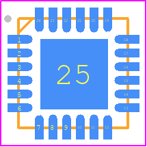 TRF370417IRGET - Texas Instruments PCB footprint - Quad Flat No-Lead - Quad Flat No-Lead - RGE(S-PVQFN-N24)_D SHAPE PADS