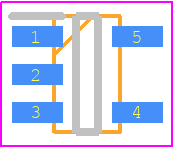 TLV2731CDBVR - Texas Instruments PCB footprint - SOT23 (5-Pin) - SOT23 (5-Pin) - DBV (R-PDSO-G5)_2021
