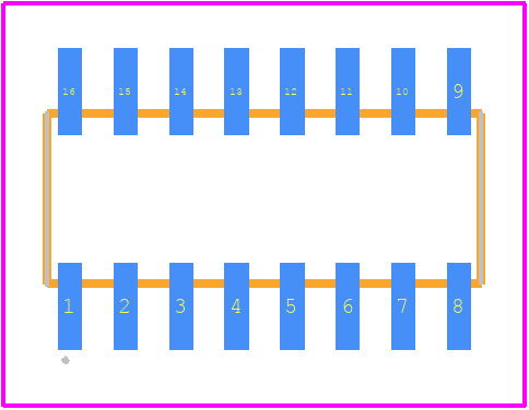 DG413DY - Analog Devices PCB footprint - Other - Other - DG413DY-1
