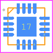 ECLAMP2357NQTCT - SEMTECH PCB footprint - Quad Flat No-Lead - Quad Flat No-Lead - SLP3030P16