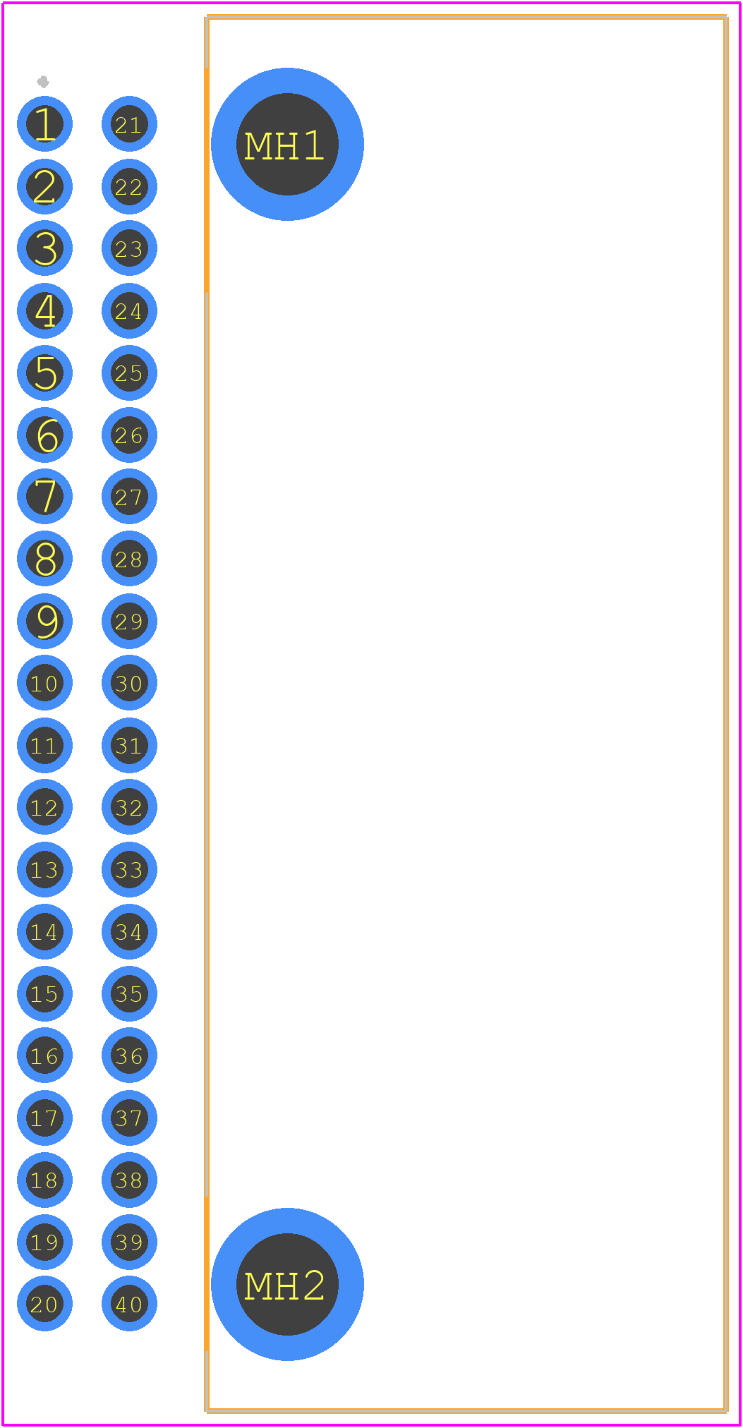 1318384-2 - TE Connectivity PCB footprint - Other - Other - 1318384-2-2