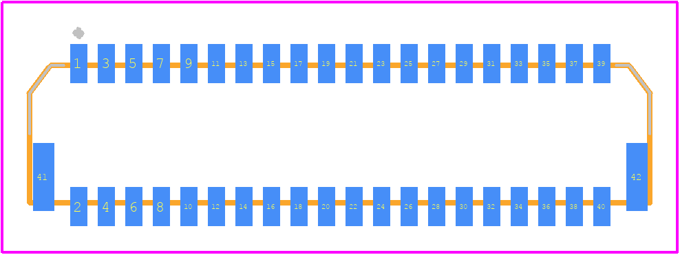 DF20F-40DP-1H(59) - Hirose PCB footprint - Other - Other - DF20F-40DP-1H(59)