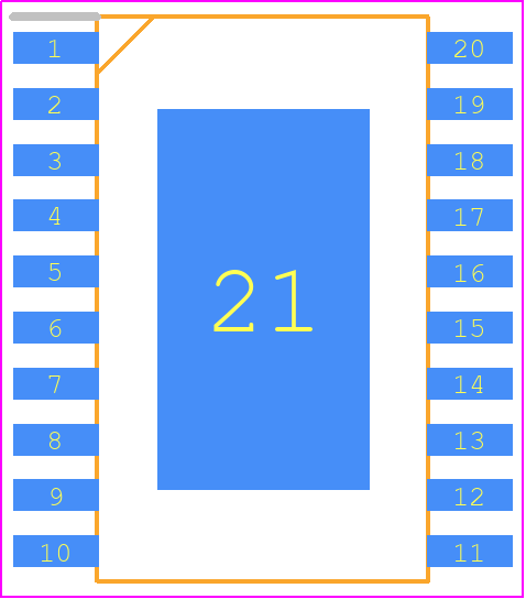 AD8320ARPZ-REEL - Analog Devices PCB footprint - Small Outline Packages - Small Outline Packages - AD8320ARPZ-REEL