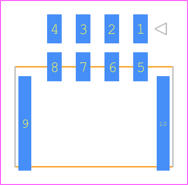 1054052108 - Molex PCB footprint - Other - Other - 105405YY08