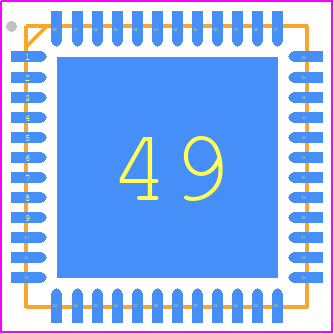 LCMXO2-640HC-4SG48C - Lattice Semiconductor PCB footprint - Quad Flat No-Lead - Quad Flat No-Lead - 48 Pin QFN_1