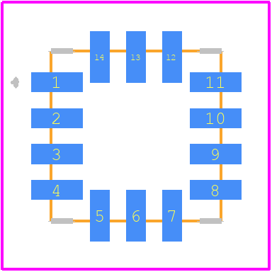 ADXL354BEZ-RL - Analog Devices PCB footprint - Other - Other - ADXL354BEZ-RL-8