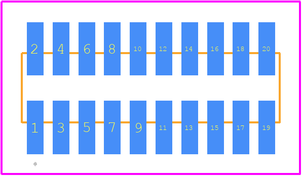 M50-3601042 - Harwin PCB footprint - Other - Other - M50-3601042-4