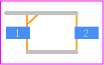 TSML1020 - Vishay PCB footprint - Small Outline Diode - Small Outline Diode - Gullwing