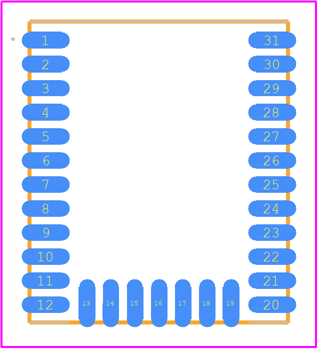 MGM111A256V2 - Silicon Labs PCB footprint - Other - Other - MGM111A256V2-2