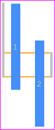 TMM-102-01-G-S-SM - SAMTEC PCB footprint - Header, Unshrouded - Single Row Staggered SMD Pin - Header, Unshrouded - Single Row Staggered SMD Pin - TMM-102-01-G-S-SM