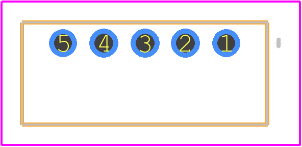 DF3-5P-2DSA(01) - Hirose PCB footprint - Other - Other - DF3-5P-2DSA(01)-2