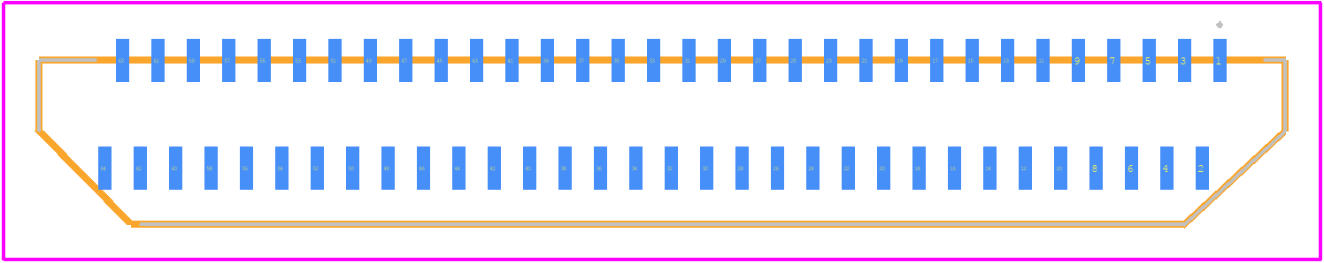 FH40-64S-0.5SV(99) - Hirose PCB footprint - Other - Other - FH40-64S-0.5SV_2019