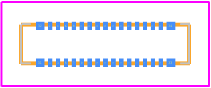 BM14B(0.8)-30DS-0.4V(53) - Hirose PCB footprint - Other - Other - BM14B(0.8)-30DS-0.4V(53)-2