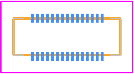 DF40HC(2.5)-30DS-0.4V(70) - Hirose PCB footprint - Other - Other - DF40HC(3.5)-30DS-0.4V(51)