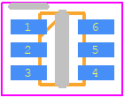 SMF05C - SEMTECH PCB footprint - SOT23 (6-Pin) - SOT23 (6-Pin) - SC70 6L