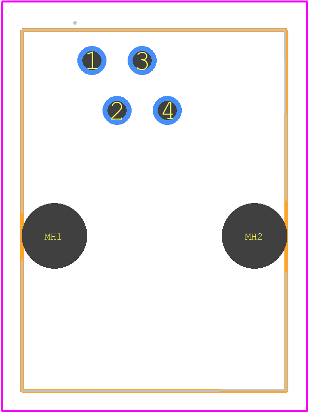 5555165-2 - TE Connectivity PCB footprint - Other - Other - 5555165-2-4