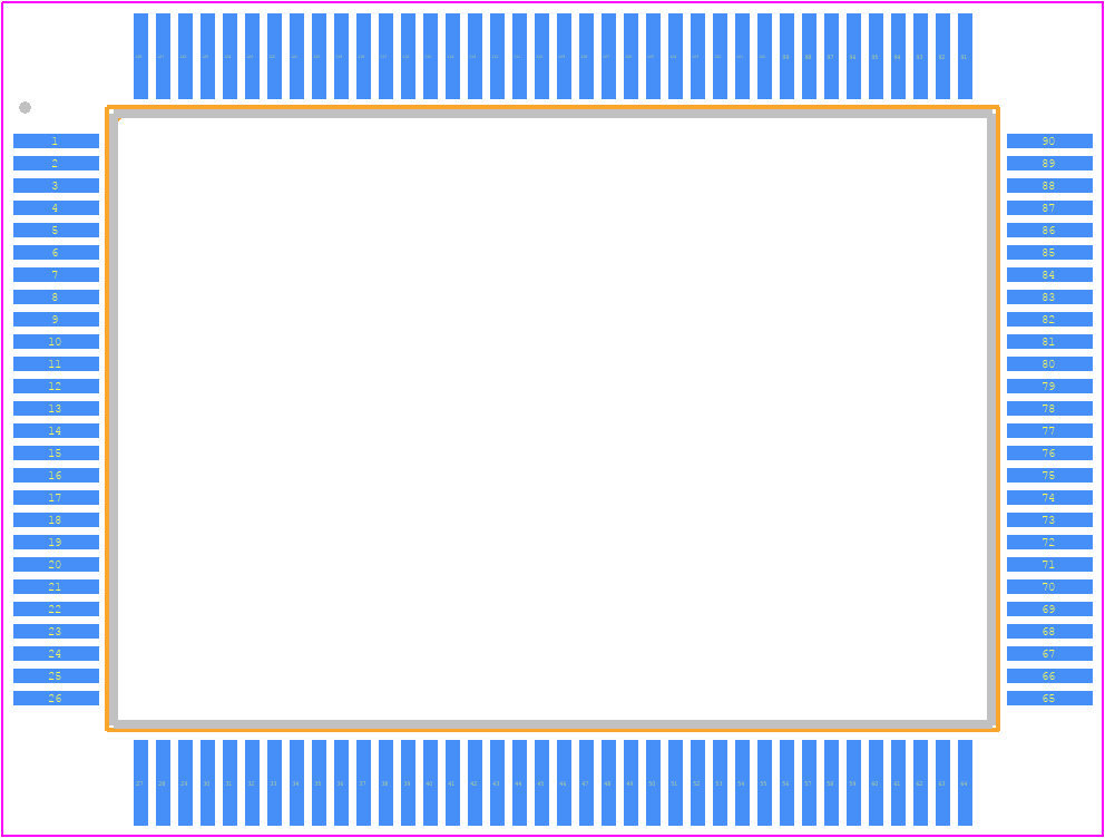 88E1111-RCJ - Marvell PCB footprint - Quad Flat Packages - Quad Flat Packages - QFP-128