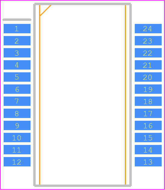 SCR2100-D08-05 - Murata Electronics PCB footprint - Small Outline Packages - Small Outline Packages - SOIC-24