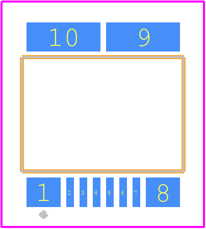 CQ3203 - Asahi Kasei Microdevices PCB footprint - Other - Other - CQ3303-1