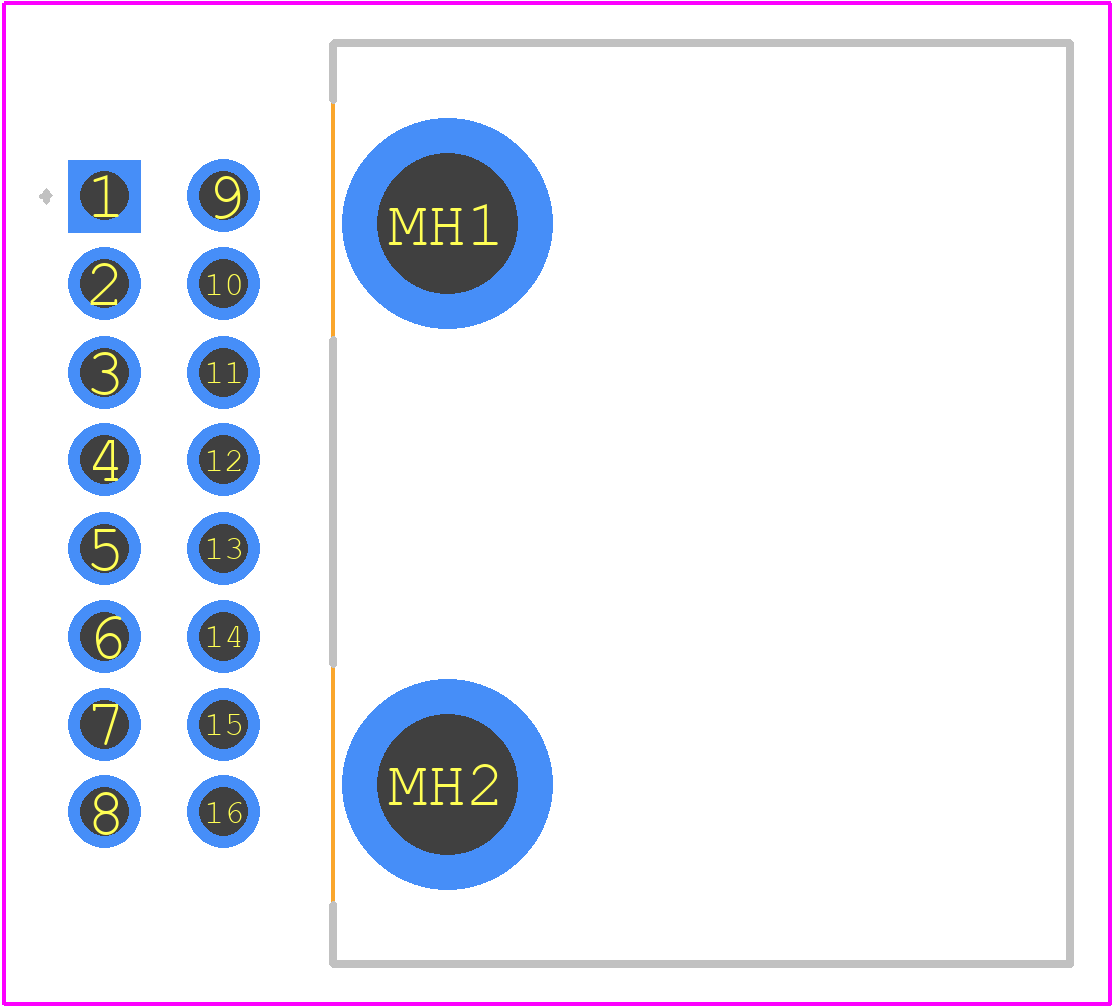 1318382-8 - TE Connectivity PCB footprint - Other - Other - 1318382-8-1