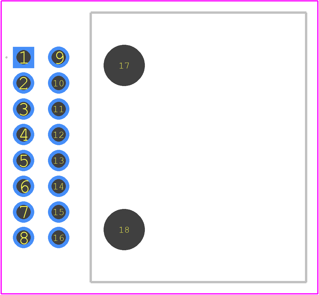 1318382-2 - TE Connectivity PCB footprint - Other - Other - 1318382-2-3