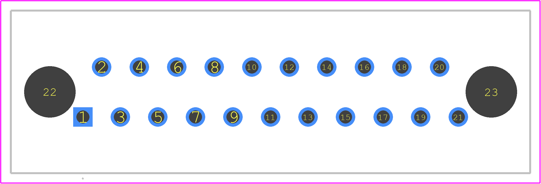 K-SCARTX-024 - Kycon PCB footprint - Other - Other - K-SCARTX-024-1