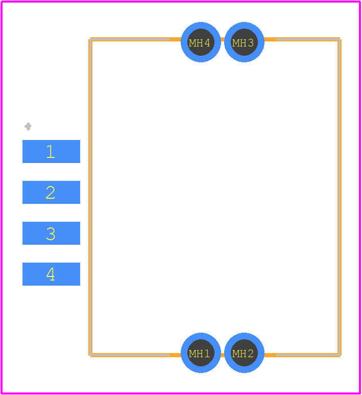 GT17H-4P-2H - Hirose PCB footprint - Other - Other - GT17H-4P-2H-2