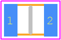 L08054R7DEWTR - Kyocera AVX PCB footprint - Capacitor Chip Non-polarised - Capacitor Chip Non-polarised - 0805 2.11*1.5