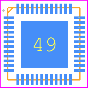 AR8031-AL1B - Qualcomm PCB footprint - Quad Flat No-Lead - Quad Flat No-Lead - AR8031