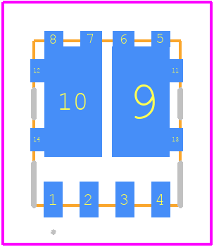 STL66DN3LLH5 - STMicroelectronics PCB footprint - Other - Other - PowerFLAT™ 5x6 double  island
