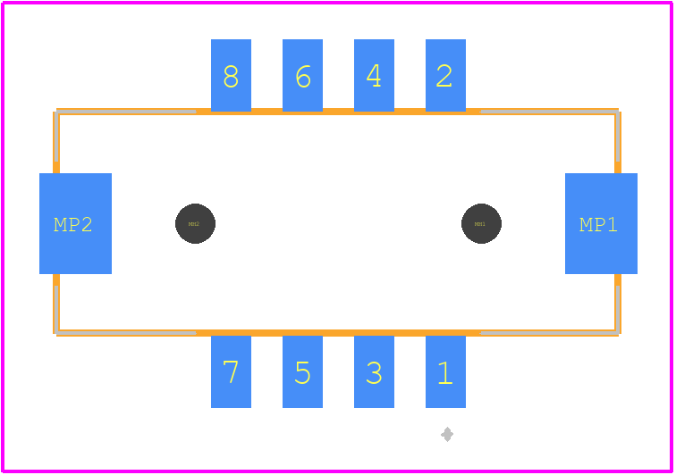DF11GZ-8DP-2V(20) - Hirose PCB footprint - Other - Other - DF11GZ-8DP-2V(20)-3