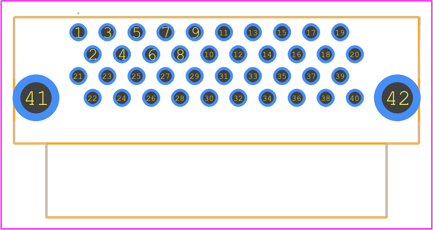 1734037-4 - TE Connectivity PCB footprint - Other - Other - 1734037-4