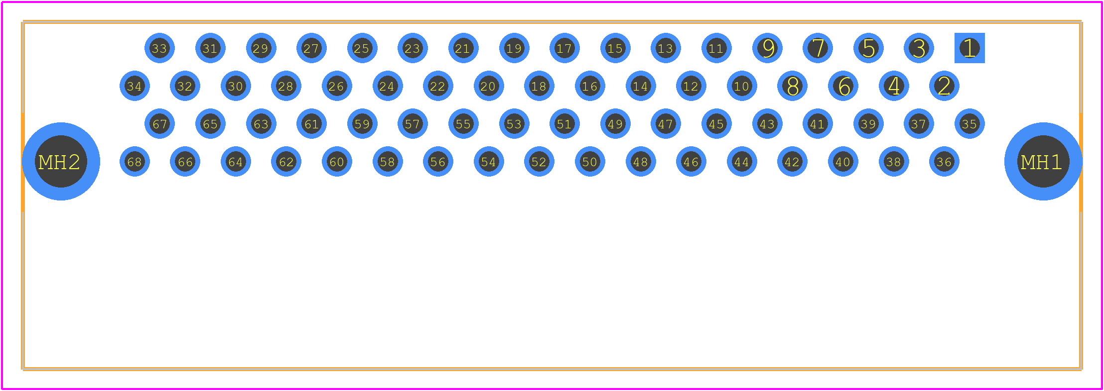1734099-7 - TE Connectivity PCB footprint - Other - Other - 1734099-7-2
