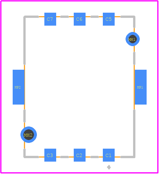 SIM8050-6-0-14-01-A - GCT (GLOBAL CONNECTOR TECHNOLOGY) PCB footprint - Other - Other - SIM8050-6-0-14-01-A