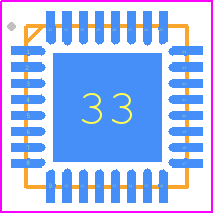 AT97SC3205-H3M4500B - Microchip PCB footprint - Quad Flat No-Lead - Quad Flat No-Lead - AT97SC3205-H3M4500B