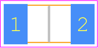 BVT-V-R002-1.0 - Isabellenhütte PCB footprint - Resistor Chip - Resistor Chip - BVT