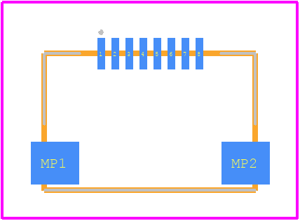 G6H-2F-DC12 - OMRON Electronics PCB footprint - Other - Other - XF2M-0815-1A-2