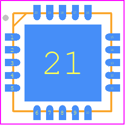 KTA1137AEUAB-TR - Kinetic Technologies PCB footprint - Quad Flat No-Lead - Quad Flat No-Lead - TQFN55-20 (5.00mm x 5.00mm x 0.90mm)