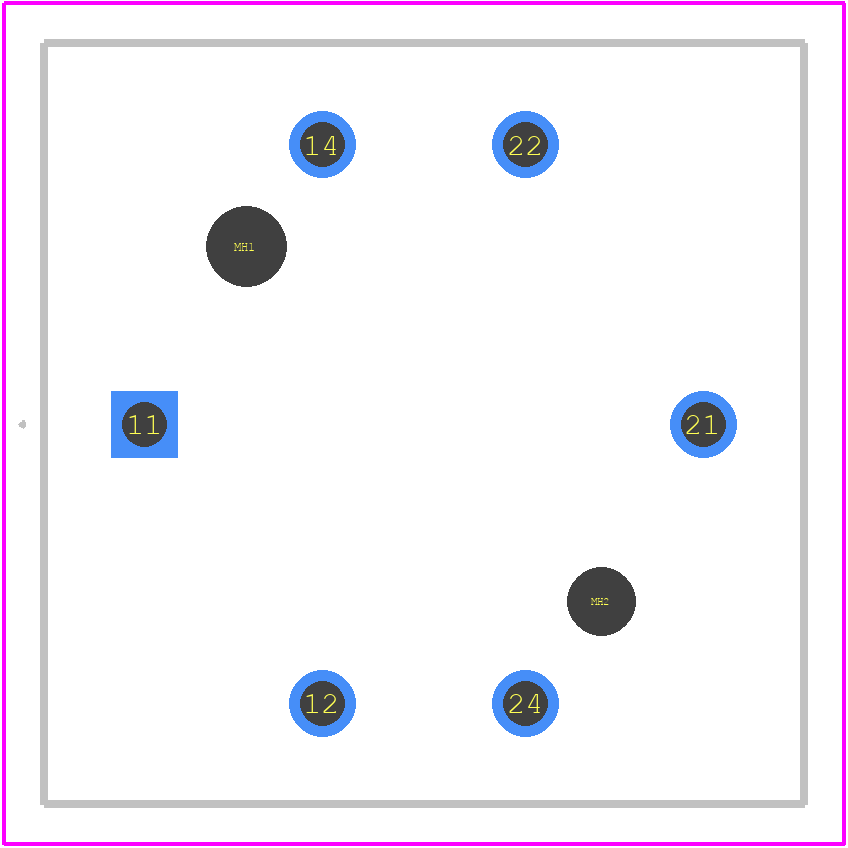 3.13.007.001/0152 - RAFI PCB footprint - Other - Other - 3.13.007.001/0152-1