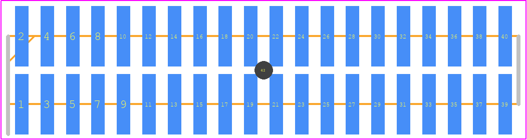 GPEC214-2002B009C1BC - GREENCONN PCB footprint - Header, Unshrouded - Straight SMD Pin - Header, Unshrouded - Straight SMD Pin - GPEC214-2002B009C1BC