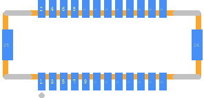 DF37NB-24DS-0.4V(51) - Hirose PCB footprint - Other - Other - DF37NB-24DS-0.4V(51)