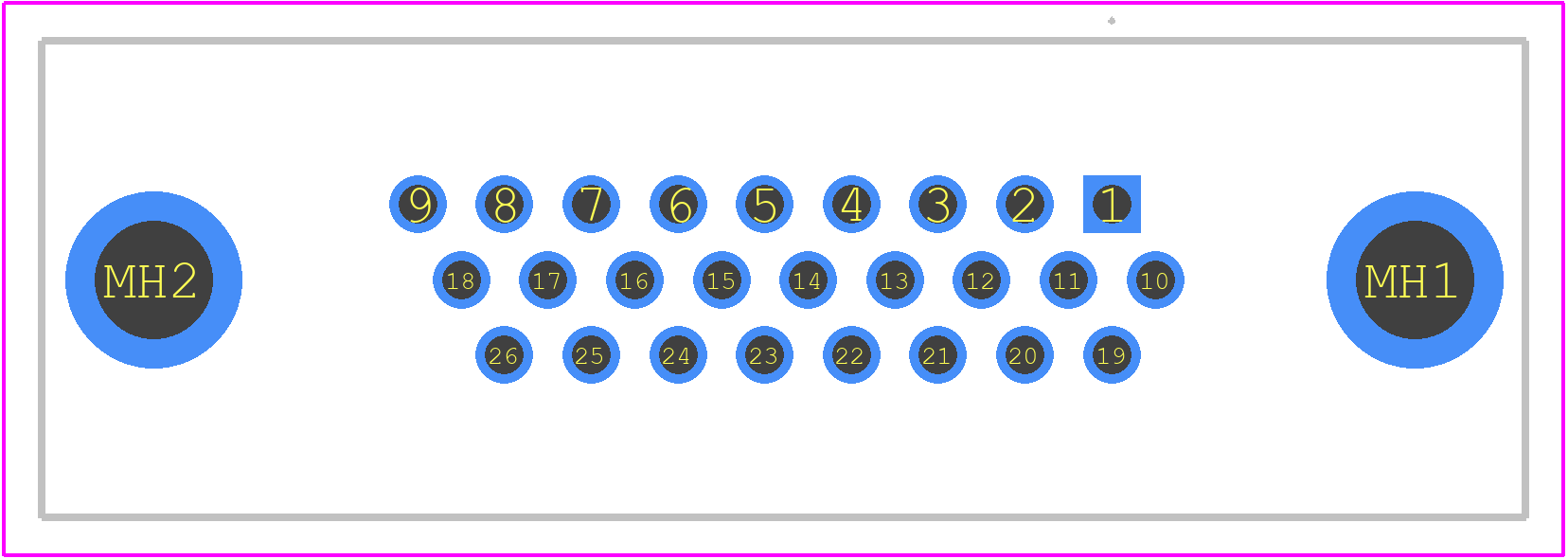 09562515513 - HARTING PCB footprint - Other - Other - 09562515513-1